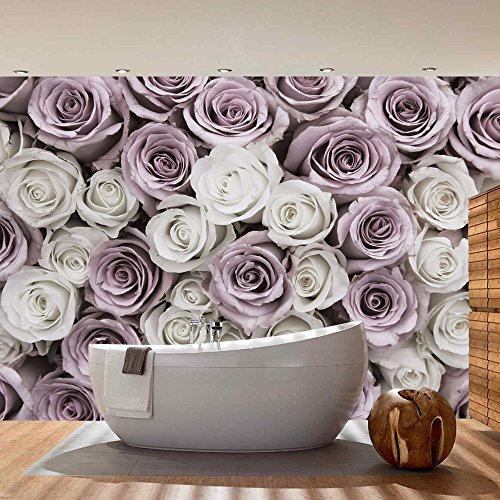 Vlies Fototapete PREMIUM PLUS Wand Foto Tapete Wand Bild Vliestapete – Rose Blume Blüte Pflanze Liebe – no. 2369, Größe: 416 x 254cm Vlies - 7