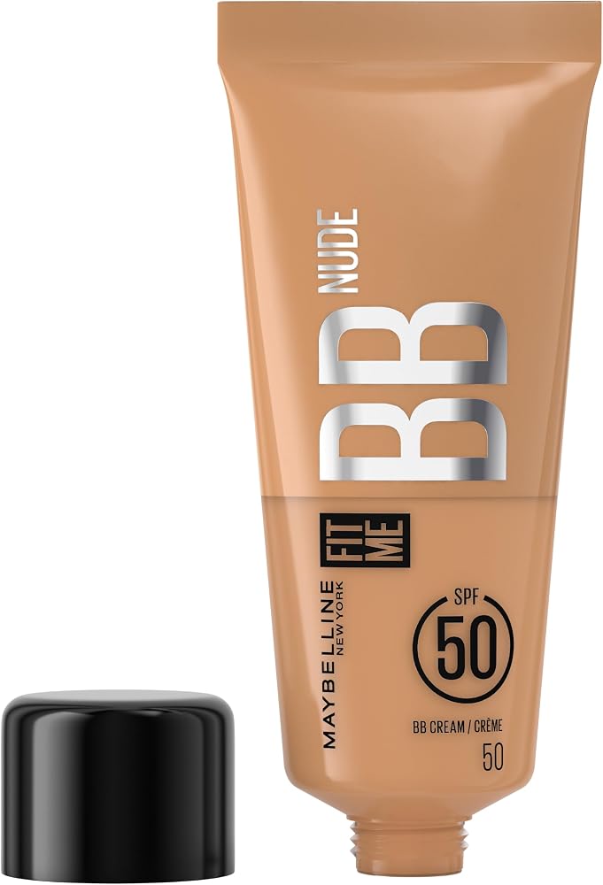 Maybelline New York Fit Me Nude Cilt Bakımı Etkili Nemlendirici SPF50 BB Krem - 50