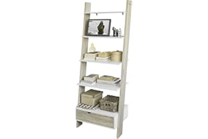 SoBuy®Libreria,mensola Scala,mensola angolare,scaffale componibile, FRG112-WN,IT