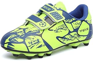 AOIKOY Chaussures de Football pour enfants Crampons Profession Athlétisme Entrainement Chaussures de Sport Antidérapant Athlétisme Adolescents High Top Chaussure Entrainement Crampons Football de Sport