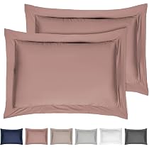 Sleepdown Lot de 2 taies d'oreiller 100% Satin de Coton à Rayures de