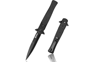 NedFoss MERMAID Afilada navaja plegable, d2 acero navaja de bolsillo con clip, cierre de forro seguro, navaja para una mano, adecuada para camping, senderismo y otras actividades al aire libre