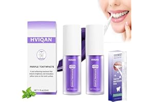 BETYBOPT Dentifrice Blanchissant Violet,3PCS V34Dentifrice Violet Correcteur Violet Dentifrices white Dentifrice Violet,Purple Teeth Whitening,Dent Blanchiment Purple Corrector Toothpaste,Blanchiment Des Dents