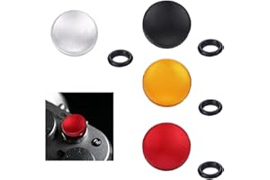ERIOSCAR 4 Stücke Universal Auslöseknopf für Kameras, Konkave Oberfläche Auslöseknopf, Kamera-Auslöser aus Reinem Kupfer, Kompatibel mit Leica, Fuji X100, Hasselblad, Nikon,Canon (Rot, Schwarz,Gelb,Weiß)