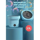 Mucosan Katlanabilir Mini &Ccedil;amaşır Makinesi 13 L Taşınabilir &Ccedil;amaşır Makinesi ve Kurutma &Ouml;zellikli &ndash; Yurtlar, Seyahatler, K&uuml;&ccedil;&uuml;