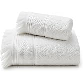 SOGUD Valmia 2'li Banyo Havlu Seti -%100 Pamuk Jakarlı B&uuml;y&uuml;k Boy Banyo Havlusu 90x150 cm - El Y&uuml;z Havlusu 50x90 cm - Yumuşak 