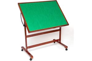 Bits and Pieces - Adjustable Puzzle Tableau - Folding Jigsaw Puzzle Accessory Table - Portable Table With Wheels for Easy Transport - Tilts