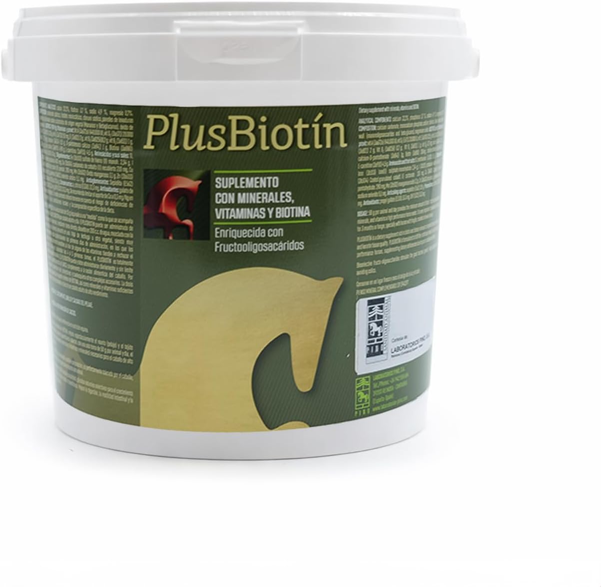 Laboratorios Pino Plusbiotin Suplemento Mineral-Vitamínico con Biotina para Caballos – Mejora del Pelaje y Cascos – Aporte Completo de Vitaminas y Minerales – Uso Diario – Envase 1 kg