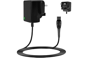 HERFAIR 15V Chager for Phlip Shaver HQ8505 Power Cable Charger Cord UK for Series Beard Trimmer S3233, S3333, S1332, BT5502, BT9810, MG7790 MG7750 Electric Razor Aquatouch Power Lead