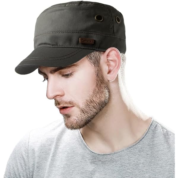 Mayser Casquette Army Sun Protect Castro Homme - Made in The EU D'Ete de Soleil avec Visiere Hiver Automne Printemps Ete Printemps-ete - 58 cm Beige Clair