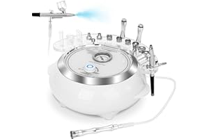 iklestar Machine de microdermabrasion 3 en 1 avec pistolet pulvérisateur, professionnel de dermabrasion diamant visage pour salon personnel à domicile, 65-68 cmHg