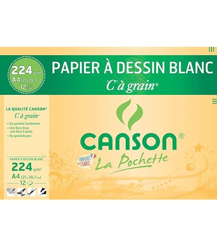 Clairefontaine Papier Calque 70/75g - Pochette De 15 Feuilles 21x29.7cm, Pour Dessin Et Impression