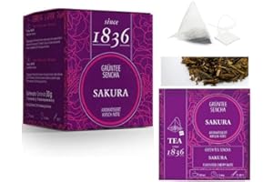 ANTICO CAFFE' NOVECENTO Tea Since 1836® | Tè Verde Sencha Sakura Piramidi | Tè Verde Giapponese Sencha & Sakura | Piramidi Tè Verde Giapponese | Sencha Tè Verde & Sakura 15 Piramidi (45 Gr)