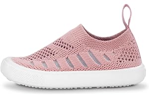 JAN & JUL Baby Toddlers Kids Boys Girls Light-Weight Breathable Breeze Xplorer Knit Sneakers, Non-Slip Air Cushion Soles, Sli