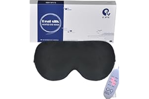 PJYU Maschera Occhi Blefarite, Mascherina per Dormire per Occhi Secchi e Trattamento per Blefarite, Mascherina per Occhi Riscaldata per Affaticamento degli Occhi, MGD e Sollievo per Porcili (Nero)