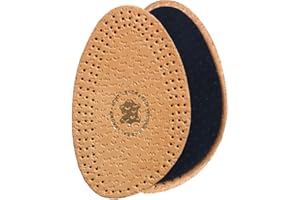 Kaps Halfix Half Insoles - Comfortable Premium Tan Leather & Latex Material - Cushions Your Feet & Prevents Chafing, Blisters & Burns - Heels, Flats, Boots & Statement Shoes (4-5 UK / 37-38 EU Beige)