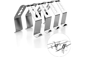 HJFH Thermometer Clip Grill Temperaturfühler Halter 4Stk Bratenthermometer Klammern Edelstahl Grill Thermometer Halter Clip Halter für BBQ, Backofen, Grill