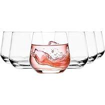 Bicchieri Da Cocktail Glasmark Krosno - Set 6 Pezzi Vetro Rosso Per Drink - Foto 6