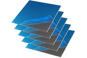 SOFIALXC Papel De Aluminio 1060 Hoja Pura Placa DIY del Material En Las Piezas De Maquinaria 250Mmx300mm 5Pcs,Thickness 0.4 mm