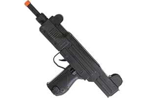 Widmann 7083U - Mitraillette Uzi, avec son, Gangster, Carnaval, Fête à thème, Taille unique