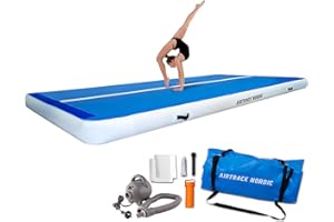 ‎AIRTRACK NORDIC AIRTRACK NORDIC Deluxe Wide Airtrack Mat 3m - 16m mit Pumpe, 2m extra breit und 20cm extra dick Turnmatte Aufblasbar - Matte Sport, Air Track Gymnastikmatte