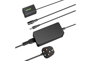 Neewer NP-FZ100 AC Power Supply Adapter and DC Coupler Dummy Battery Charger Kit Compatible with Sony A1, A9 II, A7R III, A7R IV, A7R V, A7S III, A7 III, A7 IV, A6600, A7C Cameras