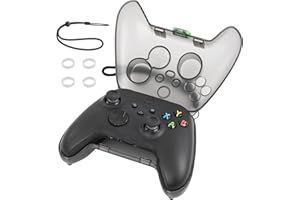 NANANINO Xbox Series X Controller Case, Hard Shell Protection Case for Xbox Series S Controller, Xbox Series X Controller Accessories - Black