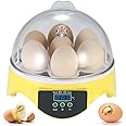 VITION 7 Eggs Mini Digital Egg Incubator Hatcher Transparent Eggs Hatching Machine Automatic Temperature Control for Chicken Duck Bird Eggs