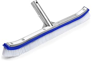 VABNEER Brosse de piscine en plastique durable 45,7 cm pour piscines, étangs, spas, sources chaudes, baignoires, murs et sols