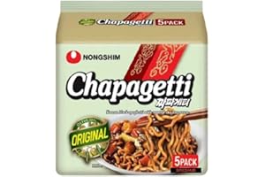 Nongshim Chapagetti Chajang Instant Noodle, Pack of 5, by SPICEHUB