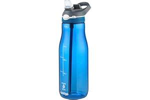 Contigo Ashland Autospout Bottiglia acqua con cannuccia, 1200 ml senza BPA, Borraccia sportiva a prova di perdite, Ottima per la scuola, la palestra, la bicicletta