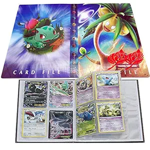 UHIPPO Pokemon Trading Card Album, Collection Handbook, Pokemon Cards Album Book Best Protection for Pokemon Trading Cards GX EX (Bulbasaur)