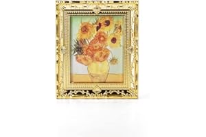 Odoria Escala 1/12 Miniaturas Cuadro con Marco Accesorios Casa de Muñecas, Van Gogh