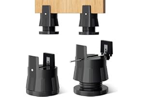 EXSIVEMY 4pcs Bed Risers with Screw Clamp, Desk Riser Blocks with Height Adjustable 2.63-3.15'', Heavy Duty Chair Raisers Fits 0-2" Widths of Furniture Risers Chair Leg Extenders for Sofa Table