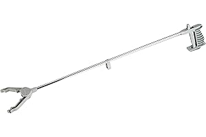Homecraft Pick Up Reacher, 35 1/2" Extra Long Handled Extension Grabber Tool, 9 oz. Handy Picker Up Tool and Reaching Claw, Aluminum Trash Pickup Aid & Lightbulb Remover, Garden Nabber