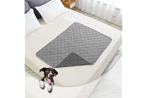 GYURO 100% wasserdichte Hundedecke-Beidseitig verfügbar und weich Hundematte für großeund kleine Hunde,Schutz für Sofa & Bett& Auto - in der Waschmaschine waschbar (Grau, 60 * 80CM)