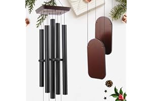 ASTARIN 48" Large Wind Chimes Outdoor Sympathy Wind Chime with 5 Heavy Aluminum Tubes Tuned Soothing Melody, Memorial Wind Chimes for Outside Decoration (Patio, Garden, Yard)