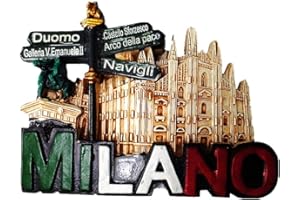 MUYU MAGNET Calamita da frigorifero 3D Milan Italia viaggio souvenir regalo casa cucina decorazione adesivo magnetico collezione