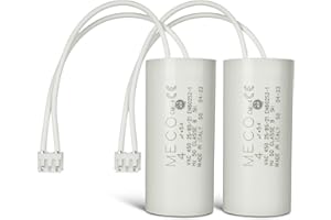 STEYCO Lot de 2 Condensateurs 4 µF Spécial volet roulant BUBENDORFF à 2 fils + connecteur - GARANTIE 2 ans