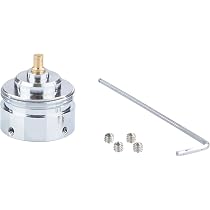 BLUMKRAFT 2er-Set Heizkörperadapter, kompatibel mit Danfoss RAVL 26 mm und kompatibel mit Landis&Gyr 24 mm auf M30 x 1,5 für Thermostatkopf/Thermostat M30 x 1,5 Stecker