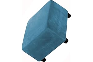 SPEESY Velluto Fodera per Poggiapiedi Quadrata 60x60/40 x 40 ，Copri ottomano per Pouf Elastico Elastico Grande Fodere per Piedi con Fondo Navy Blue (Color : *7, Size : Small 33-45cm)