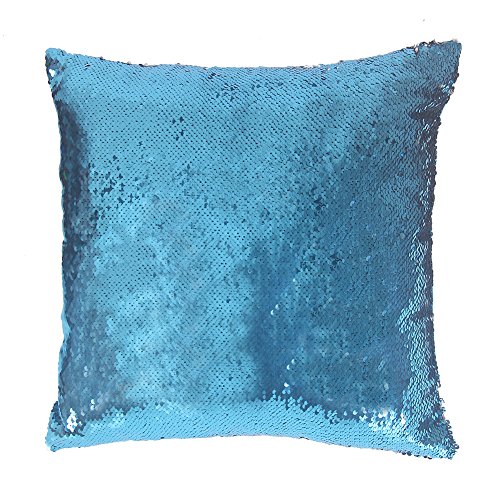 Sinotop Luxus Doppel Farbe Glitter Pailletten Kissenbezug Startseite Schlafzimmer Sofakissen Kissenabdeckung (style 5) - 4