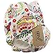 iZiv(TM) Newborn Organic Infant Waterproof/Adjustable/Reusable/Washable Pocket Cloth Diaper Fit Babies 0-3 Years(Flower)