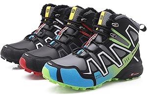 Shhyy Winter Warm Golfschuhe, Männer Golfschuhe Professionelle Golf Sport Turnschuhe,wasserdichte Outdoor Golfing Trainer Leichte Wanderschuhe