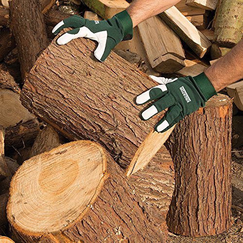 Gartenhandschuhe Arbeitshandschuhe aus Schweinsleder – mit Klettverschluss Gr. M/L - 7