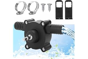 OUSINBY Electric Drill Pump, Water Pump for Home Garden Mini Hand Electric Drill Pump Portable Self-Priming Pump Electric Drill Pump Household Small Water Pump