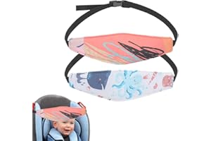 ZOPJUMA Pack of 2 Head Strap Child Seat, Belt Clip Child Seat, Head Holder for Child Seats, Head Strap Car Seat, Protect Neck