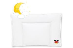Koru Kids® Dziecięca poduszka pod głowę 40 x 60 cm – 100% bawełna – poduszka dziecięca – nadaje się do prania w 60 stopniach – poduszka dla dzieci – Öko-Tex – poduszka dziecięca – Made in Germany –