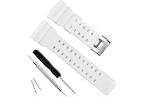 My Time OliBoPo Natural Resin Replacement Watch Band Strap for Casio Mens G-Shock GD120/GA-100/GA-110/GA-100C
