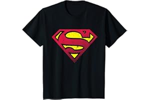 DC COMICS Niños Semitono con el logotipo de Superman de DC Kids Camiseta